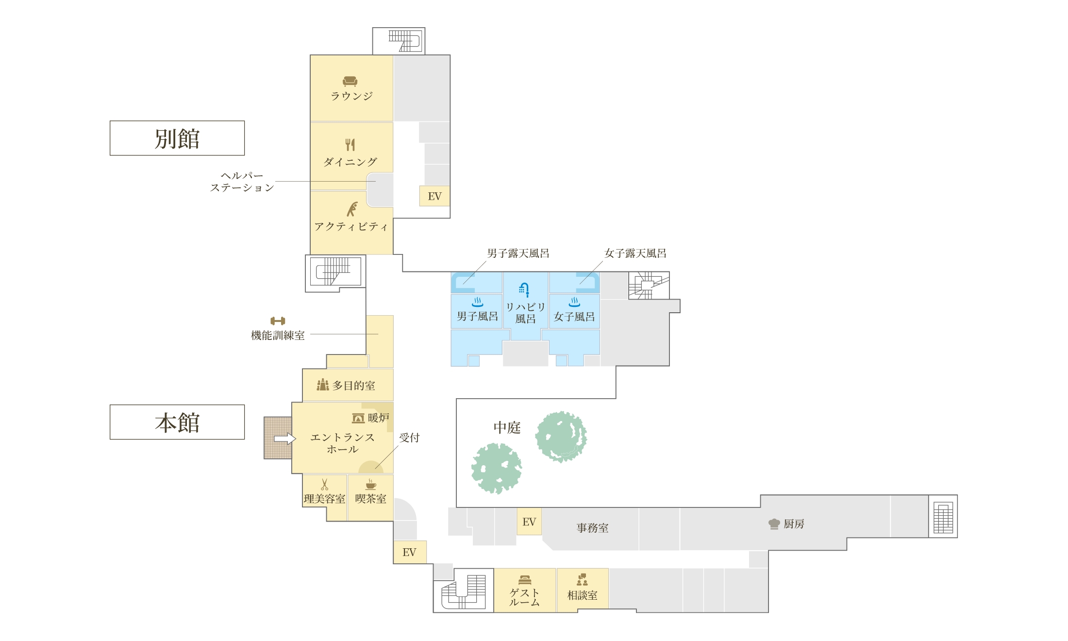 フロアマップ 1F