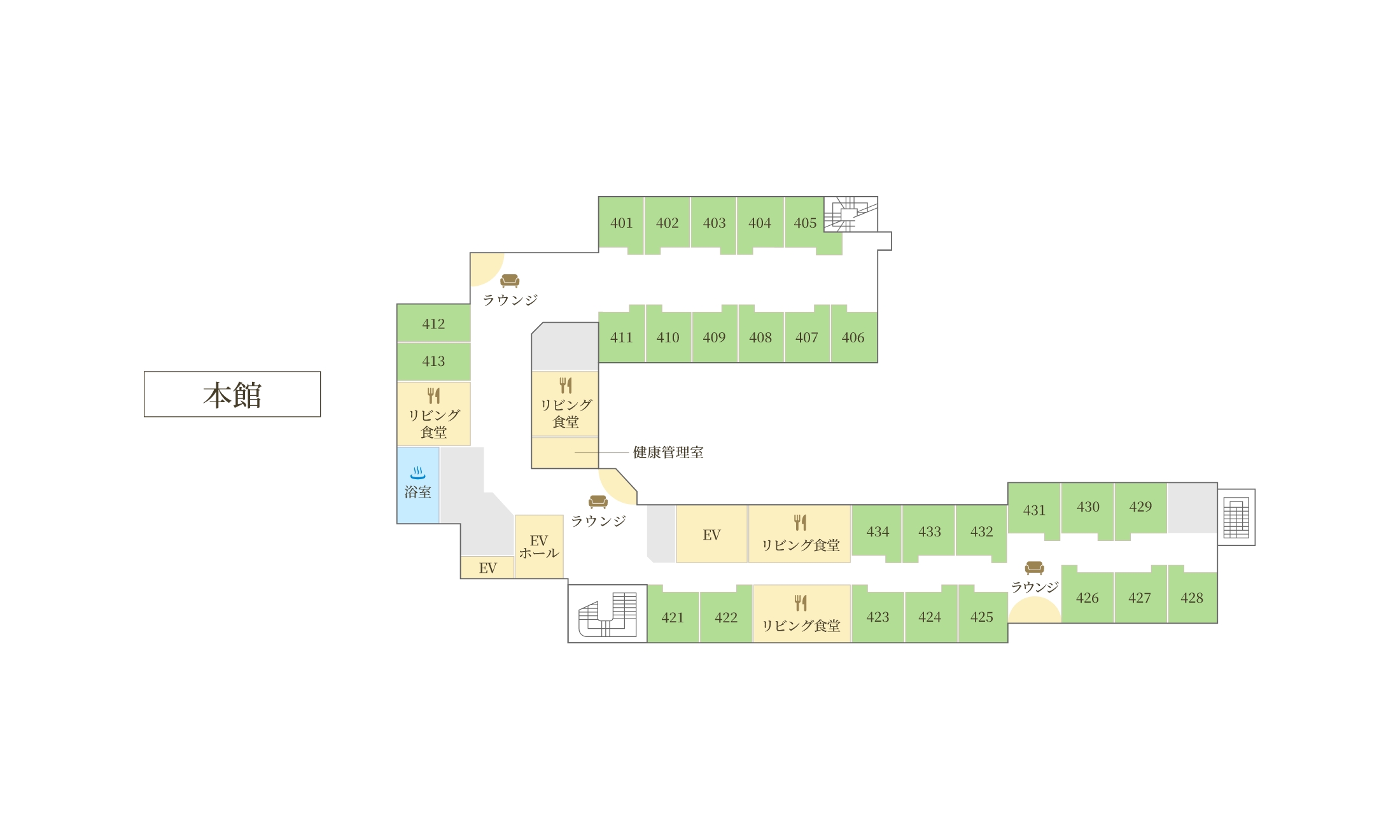 フロアマップ 4F